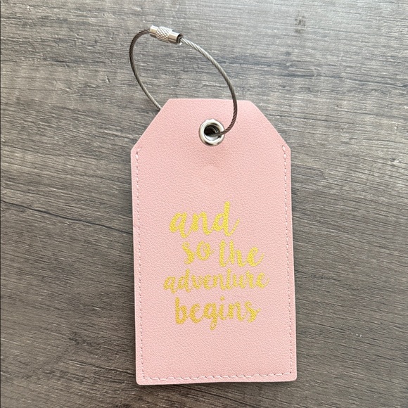 Other - Pink and Gold Luggage Tag $5 Add on to bundle